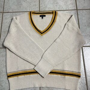 Rag & Bone Cream and Yellow Knit Top